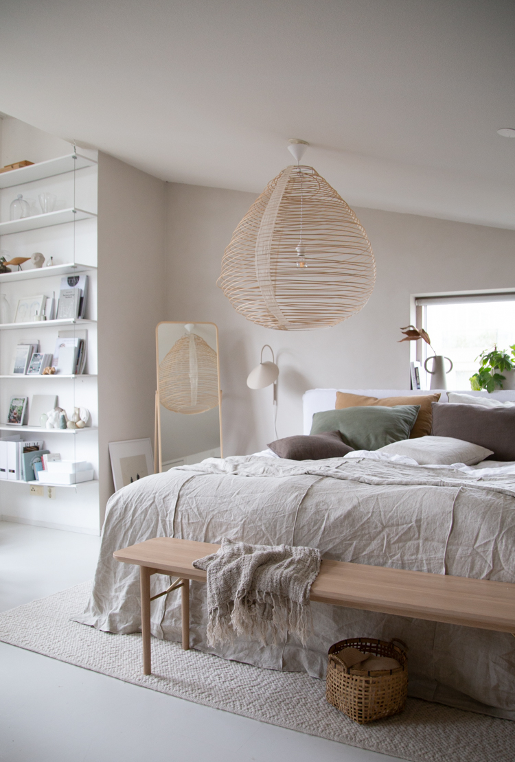 Bedroom Details: One bench, Two Different ways