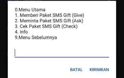 Cara Kirim SMS Gift Cara Kirim SMS Gift