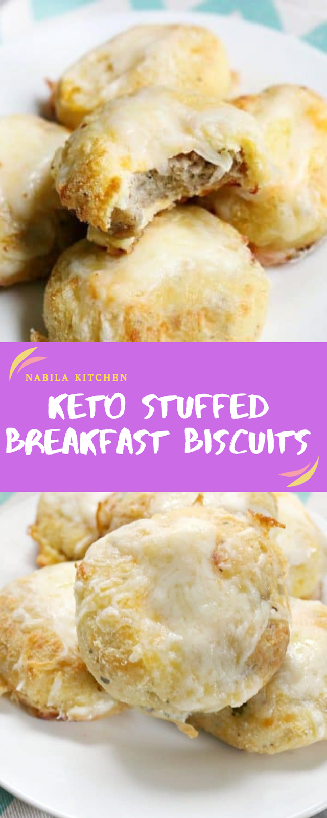 Keto Stuffed Breakfast Biscuits Nabila Kitchen