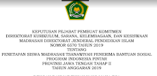 Download SK PIP Tahap 2 MTs MA Tahun 2019 Provinsi Jawa Tengah