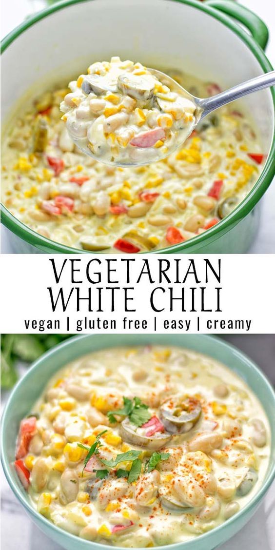 Vegetarian White Chili - Contentedness Cooking - Lavore Goobne Kitchen