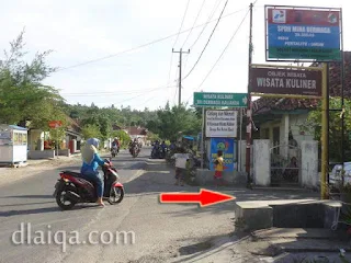 jalan masuk ke dermaga Kalianda