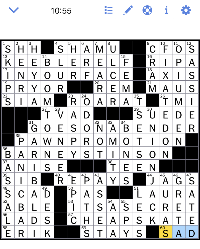 The New York Times Crossword Puzzle Solved: Saturday #39 s New York Times