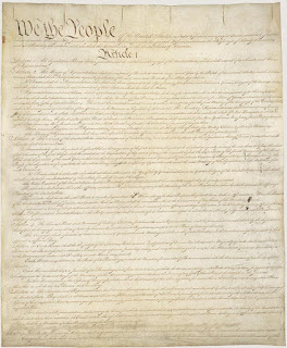 First page of the U.S. Constitution