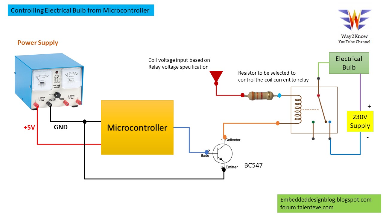 Controlling electric bulb from Microcontroller