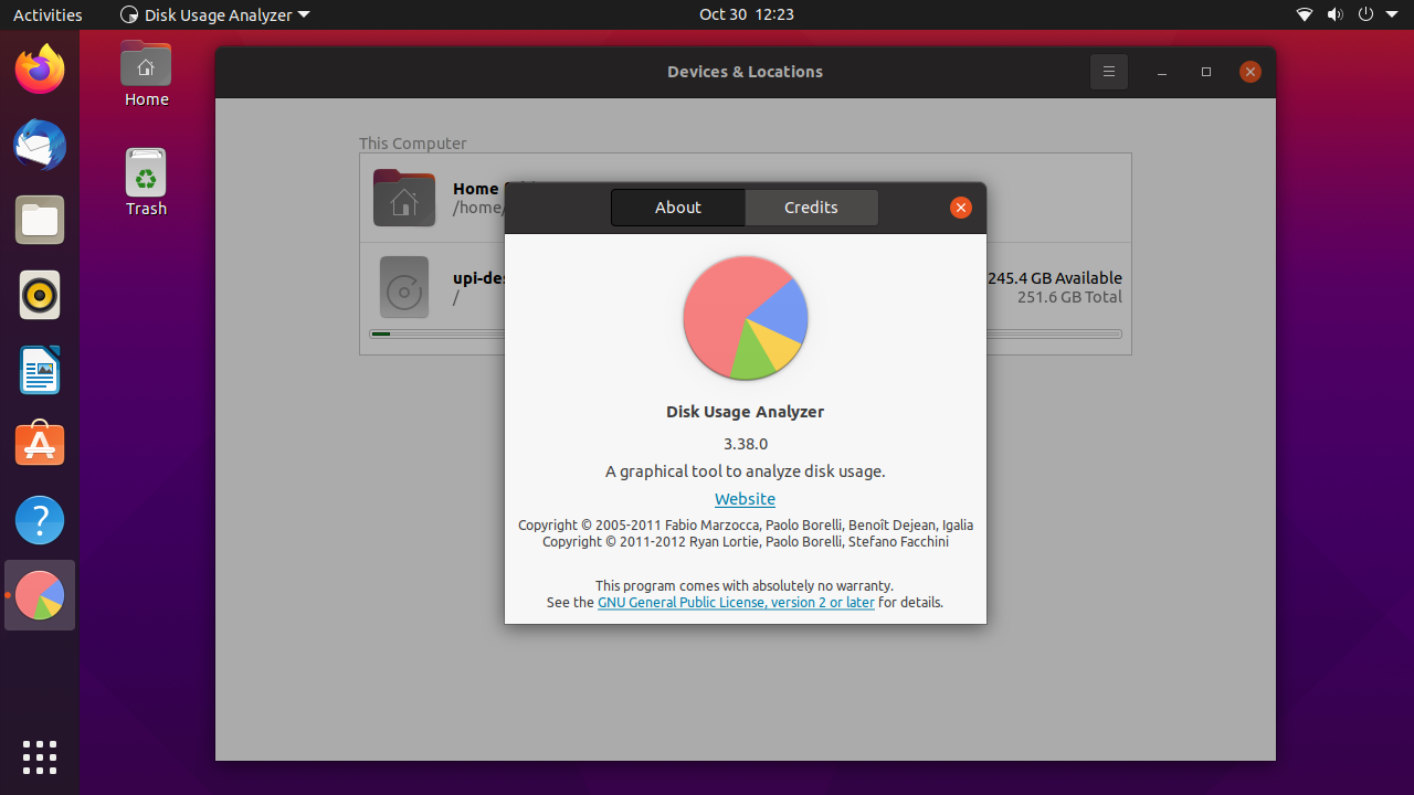 Hello Raspberry Pi Check disks on Ubuntu Desktop for Raspberry Pi
