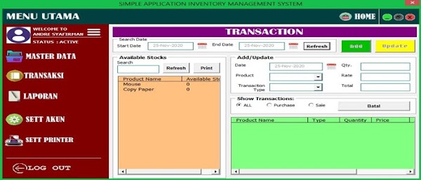 Aplikasi Inventory Purchase Sale Order System Gratis Berbagi Informasi