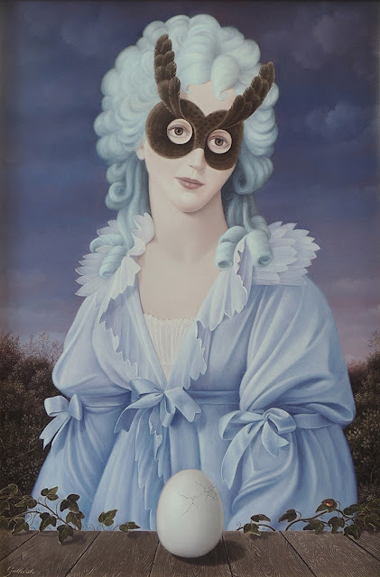 Gervasio Gallardo surrealist painting woman elegant