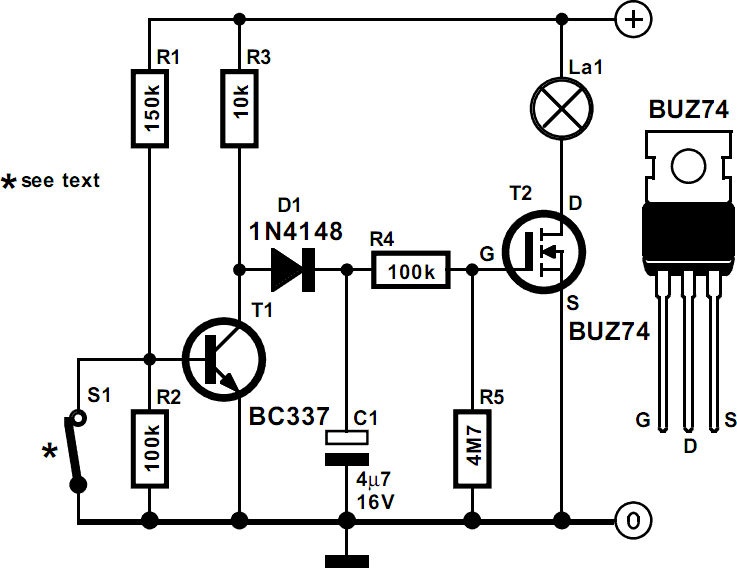 Car Interior Lights Delay | Electronic Circuits Diagram