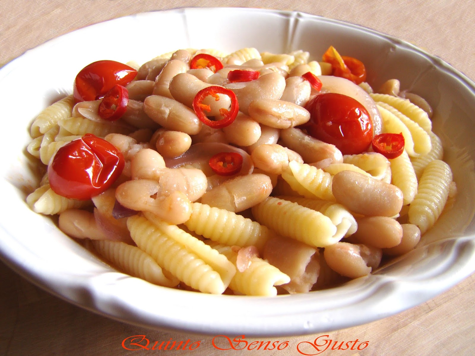Quinto Senso Gusto Gnocchetti sardi con fagioli cannellini