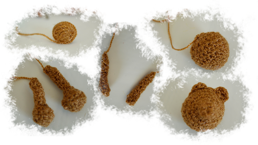 Osita tejida en ganchillo