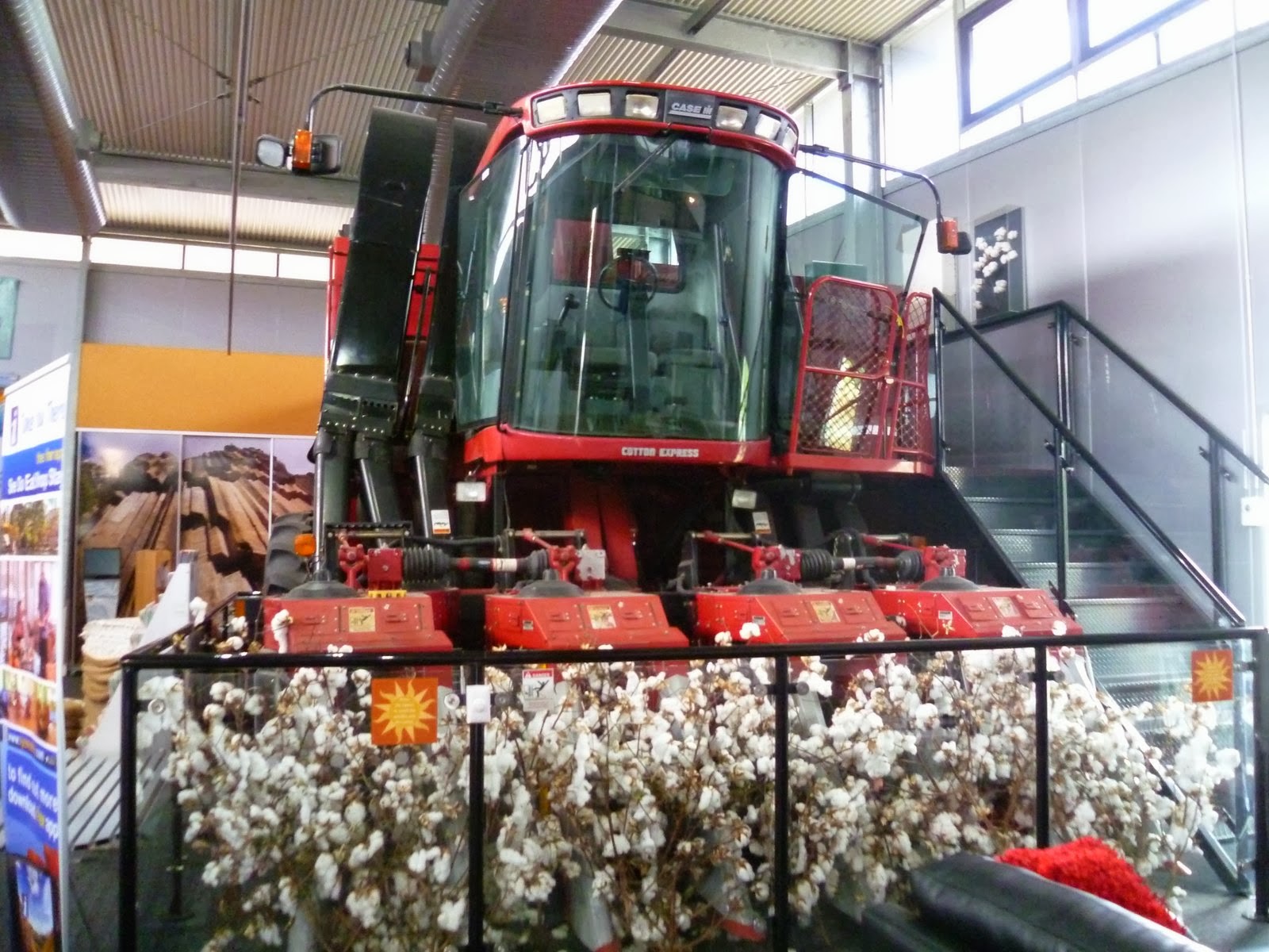 Witchwae Returns to Big Island Narrabri Cotton picker machine