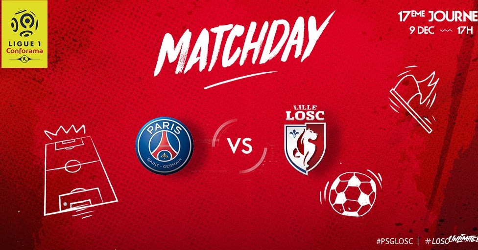 [1600 GMT] Paris SaintGermain vs Lille Ligue 1 LIVE STREAM FOOTBALL HD