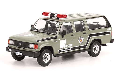 chevrolet collection, coleção chevrolet, chevrolet veraneio custom rota polícia militar de são paulo 1:43