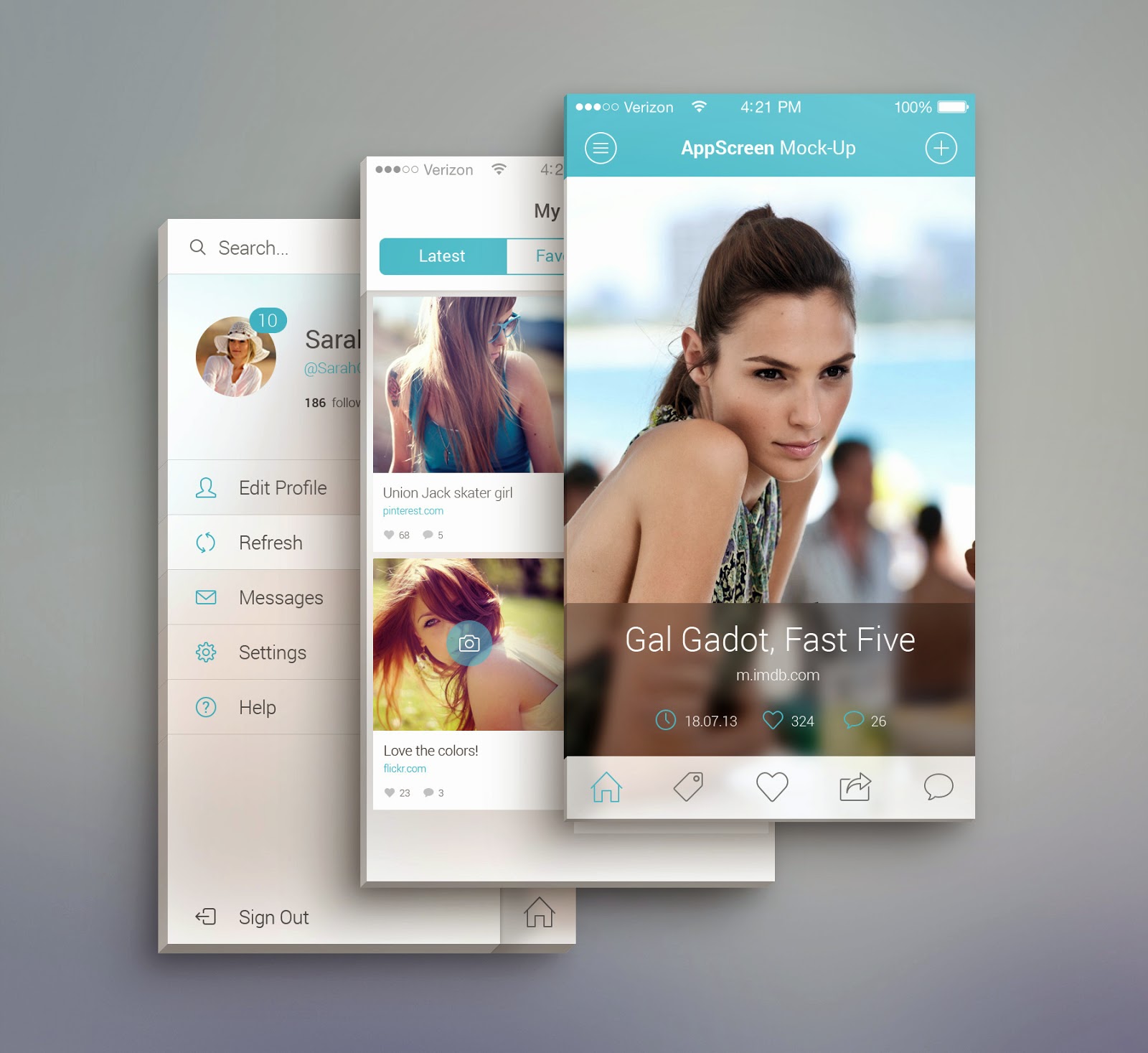 45 Free Perspective App Screen Mockup PSD Templates