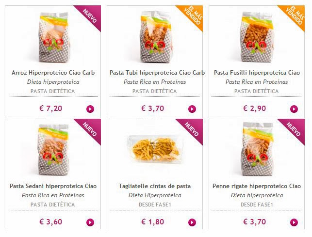 pasta y arroz ciao carb