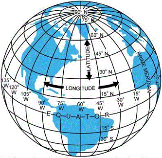 New York Map With Latitude And Longitude Lines - United States Map