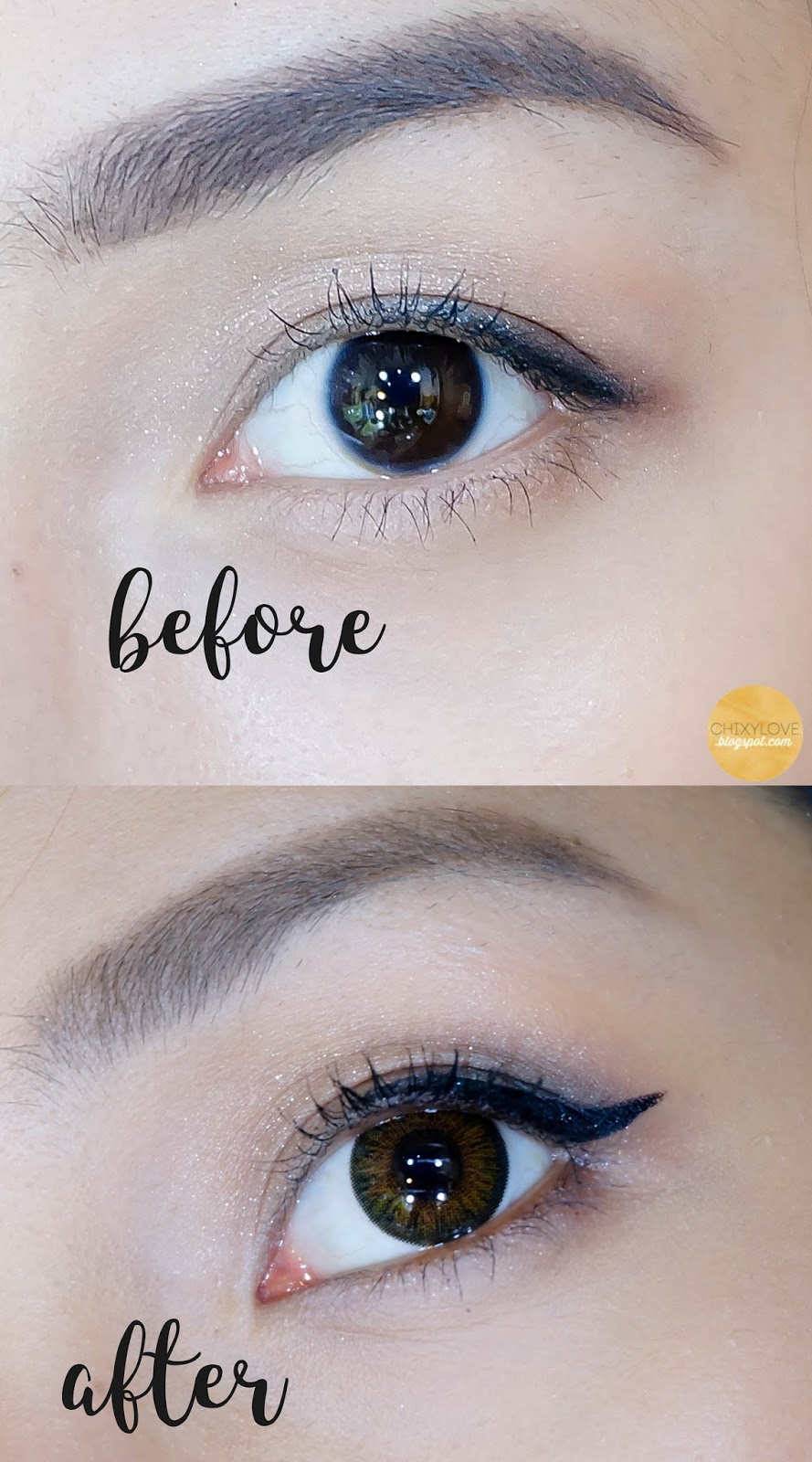 EO Flexwear Contact Lens in Cinnamon Ichi Pestano