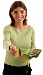 Woman with Credit Card - Source: KanPay - State of Kansas
