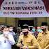 Bupati Jember Bersama Dandim Sambut Kedatangan Sekretaris BAIS TNI, Laksanakan Serbuan 5000 Vaksin di Jember