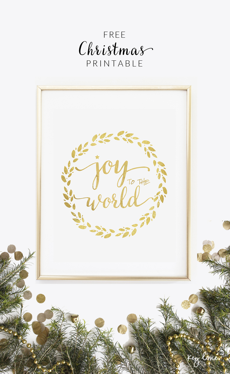 joy to the world free printable