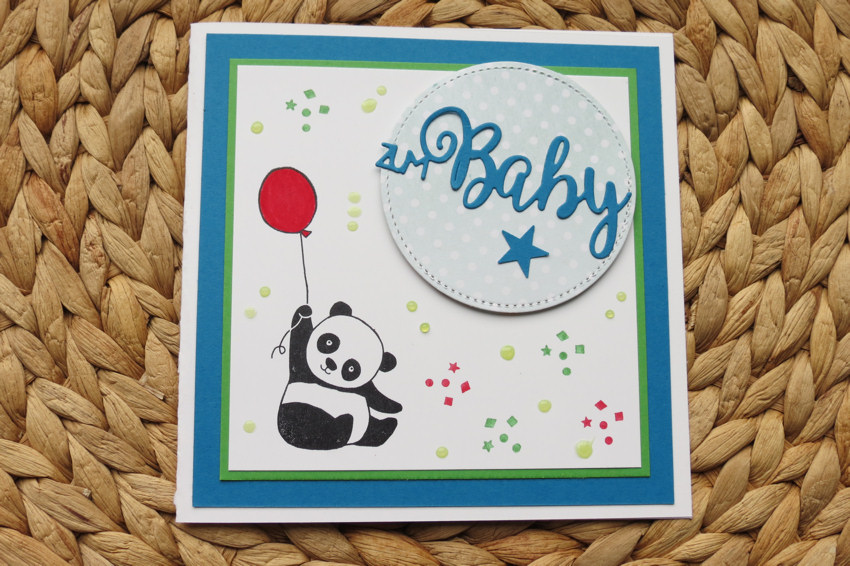 Babykarte Mit Panda