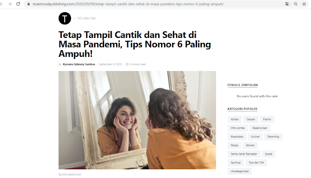 artikel dimuat di makmood publishing