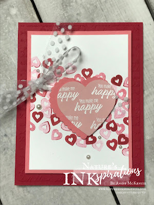 By Angie McKenzie for JOSTTT013 Design Team Inspirations; Click READ or VISIT to go to my blog for details! Featuring the Heartfelt Bundle from the 2020 January-June Mini Catalog and the Meant to Be stamp set from the 2019-20 Annual Catalog; #stampinup #valentinecards #hearts #generationstamping #heartpunchpack  #heartfeltstampset #meanttobestampset #josttt013 #polkadottulleribbon 