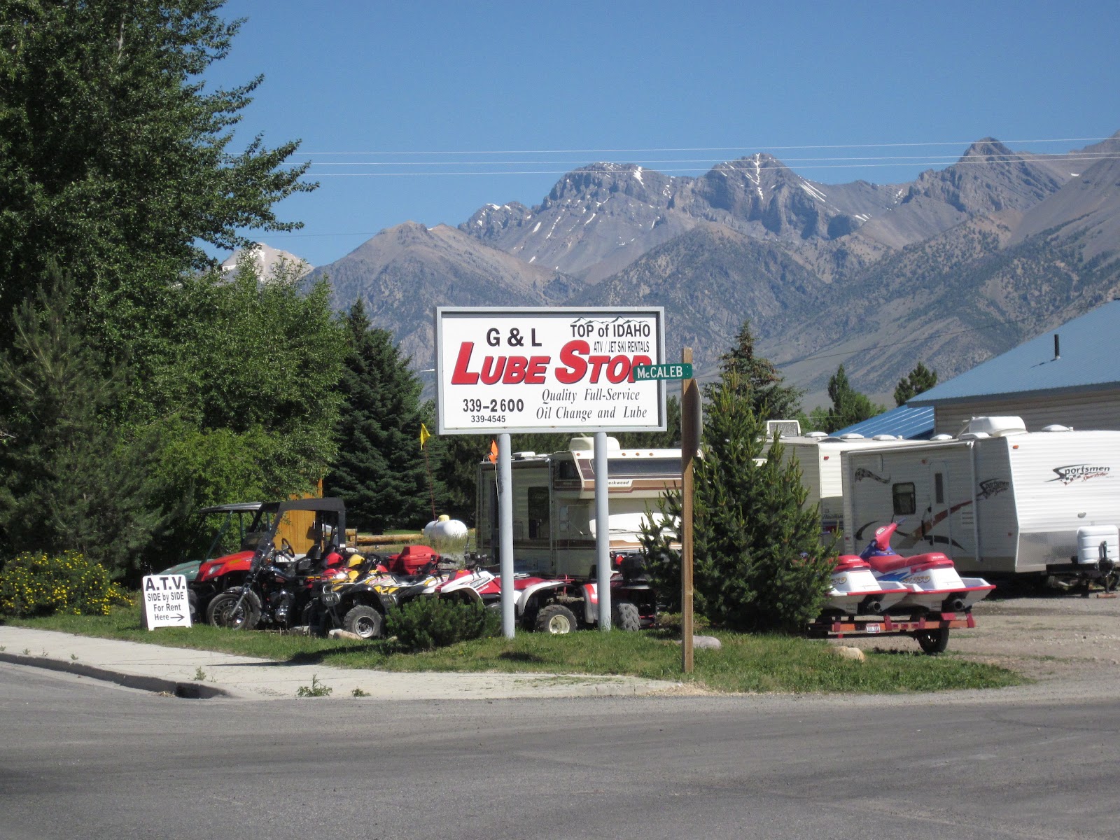 Mackay, Idaho 83251 RENT a 4Wheeler (ATV's) at G & L Lube Stop Mackay