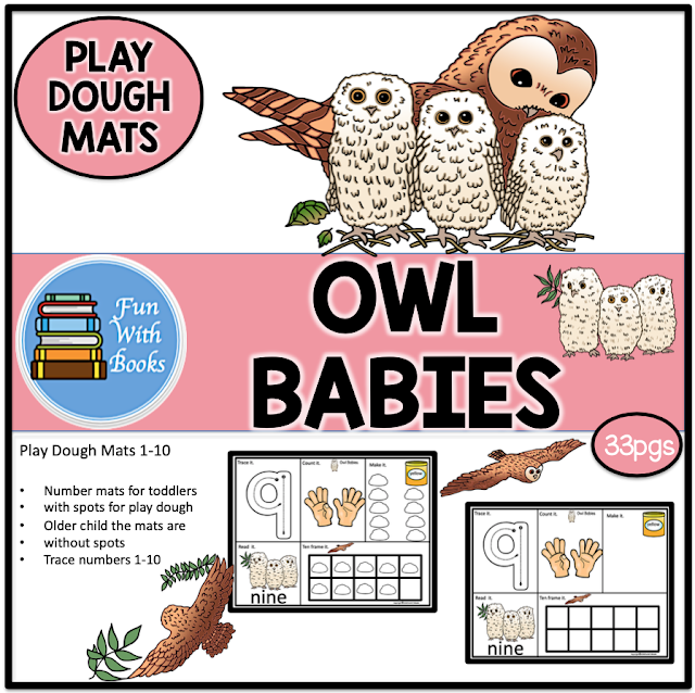 OWL BABIES PLAY DOUGH MATS Book Units by Lynn