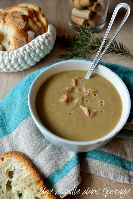 Soupe-poireaux-marrons- gingembre-lardon