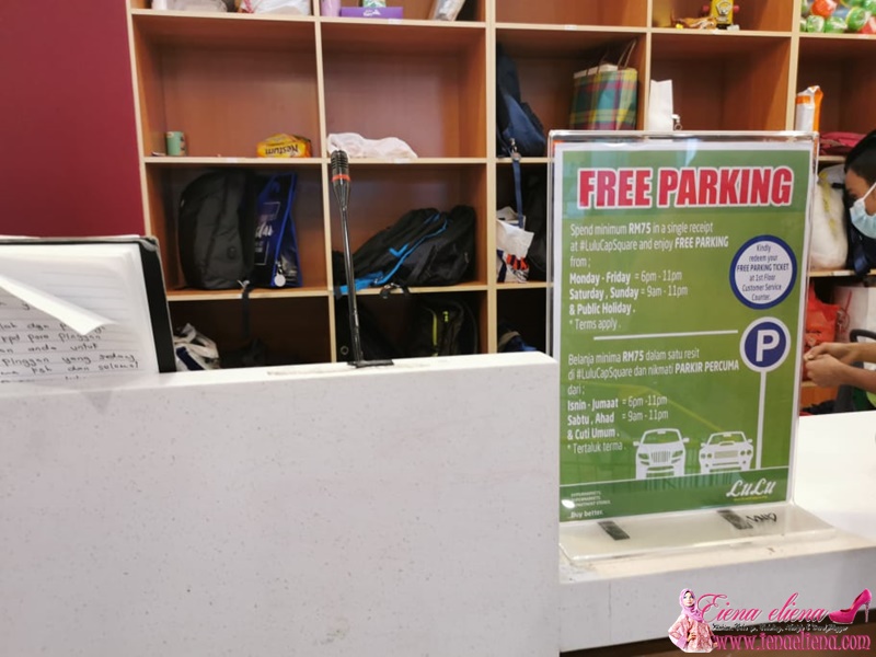 Parking Percuma Sekirnya berbelanja RM75