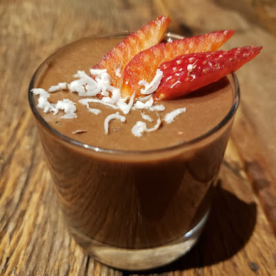 Mousse de Inhame com Chocolate Mousse de Inhame com Chocolate (vegana)