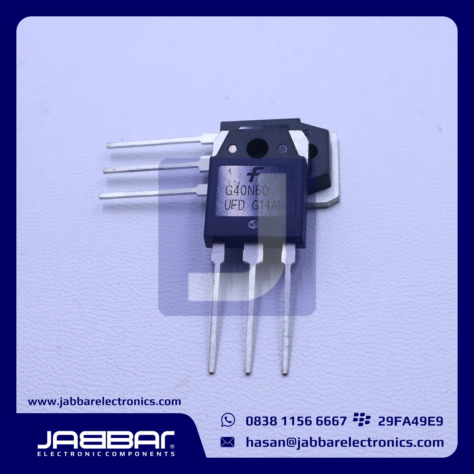 TOKO ONLINE JABBAR ELEKTRONIK JUAL TRANSISTOR G40N60