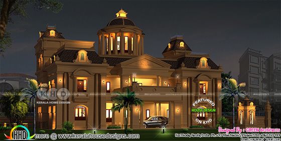 Luxurious Colonial model 7 BHK home design Luxurious Colonial model 7 BHK home design