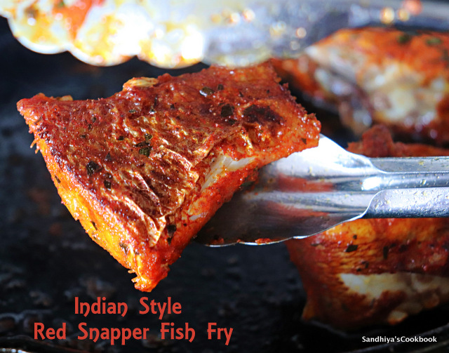 Sandhiya's Cookbook Indian Style Red Snapper Fish Fry Red Snapper Fry
