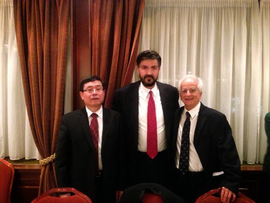 Με τον πρέσβη της Κίνας κ. Ντου Κιουίν και τον Εφοπλιστή κ. Ανδρέα Ποταμιάνο