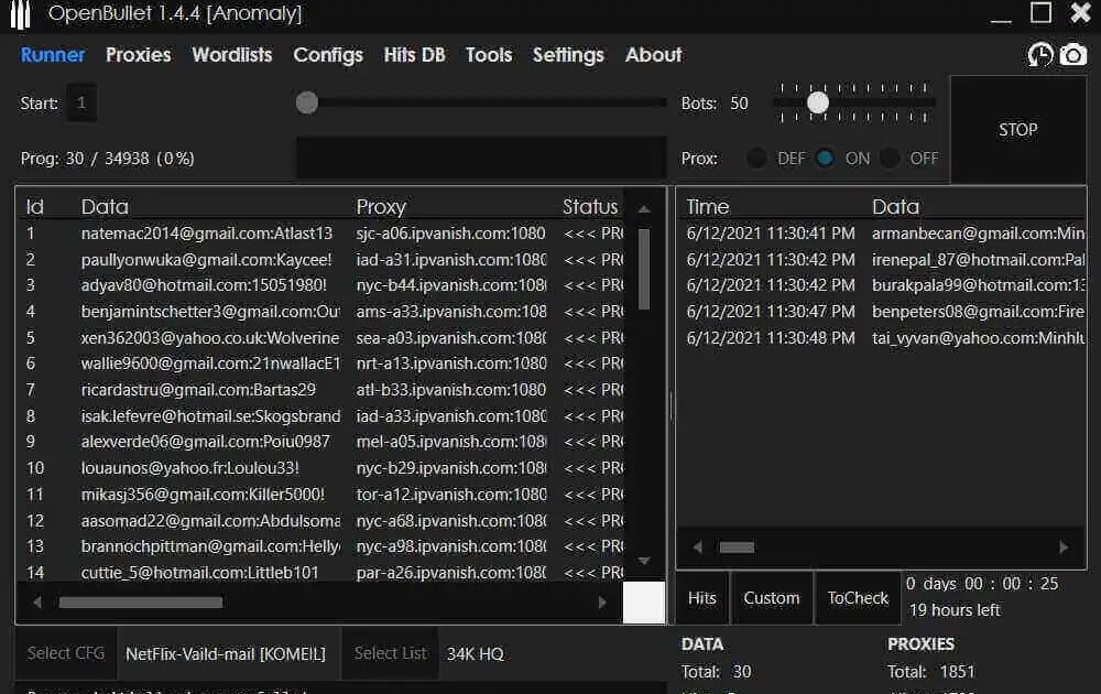 [OpenBullet] Config Netflix Combo List Combolist