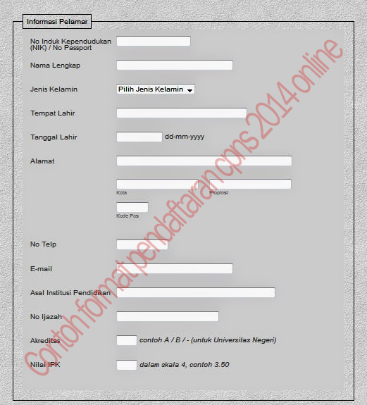 Cara Pendaftaran CPNS 2014 Secara Online | Pendidikanku