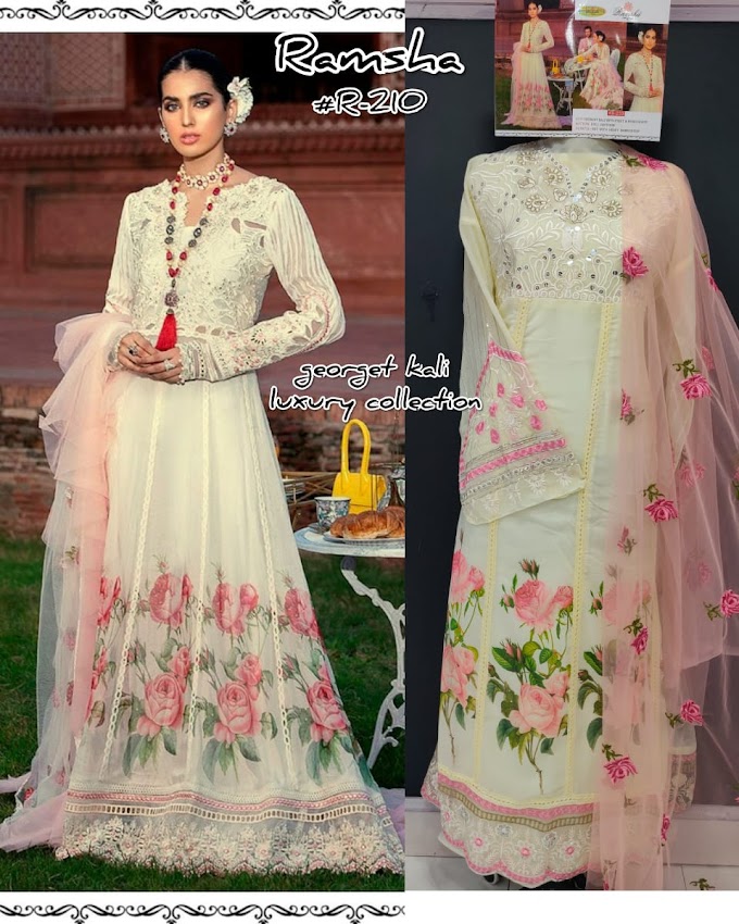 Single Ramsha Hit Design Pakistani Suits Collection