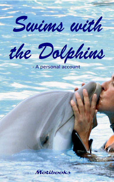 Die mit dem Delphin schwimmt