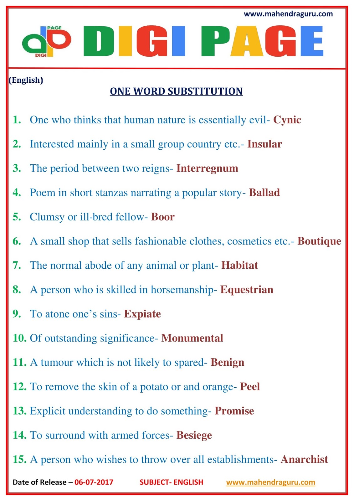 dp-one-word-substitution-06-july-17