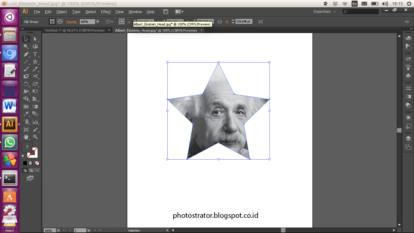 Adobe Illustrator Memotong Gambar Dengan Clipping Mask Photostrator
