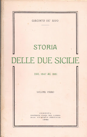 STORIA DELLE DUE SICILIE di Giacinto De Sivo. Ediz. BRENNER, Cosenza,1964. (ristampa anastatica).