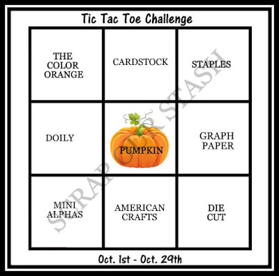 October Tic Tac Toe Stash Challenge