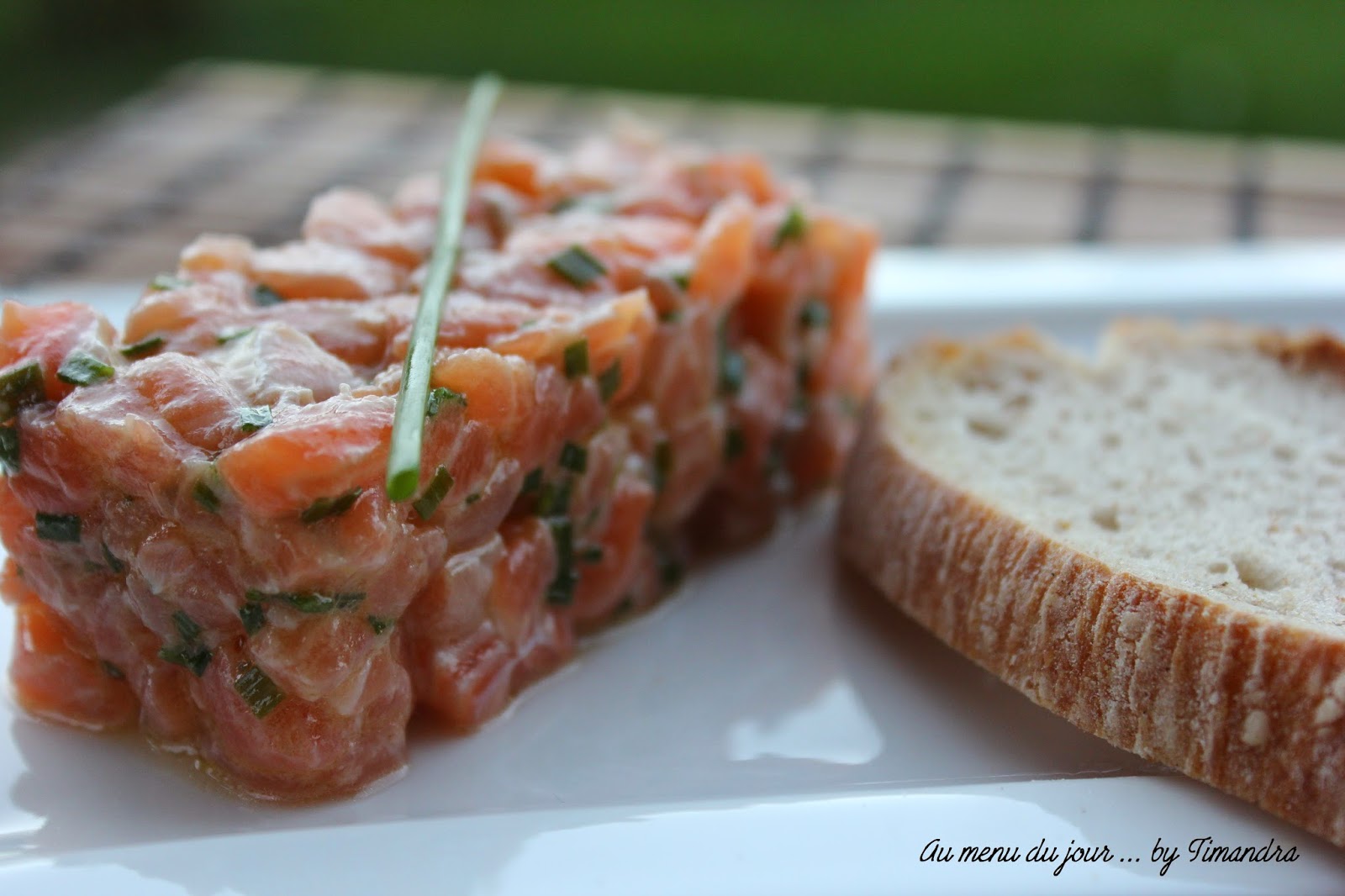 Au menu du jour: Tartare de saumon