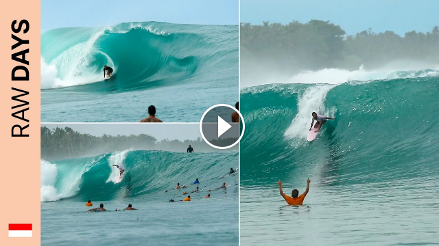 RAW DAYS Greenbush Mentawai Barrel surfing session