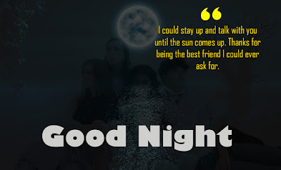 Good night quotes images for friends