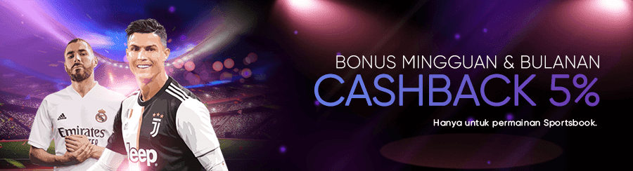 BONUS CASHBACK MINGGUAN & BULANAN SPORTSBOOK