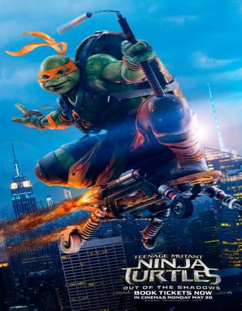 Poster Of Teenage Mutant Ninja Turtles Out of the Shadows 2016 Dual Audio 300MB HDTS 480p Free Download Watch Online Worldfree4u